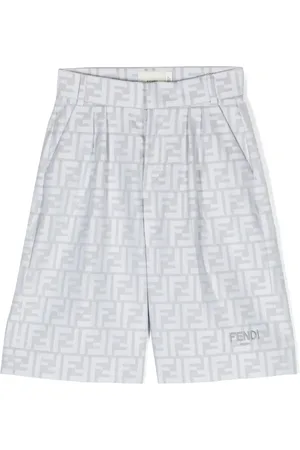 Fendi Monogram-pattern cotton shorts