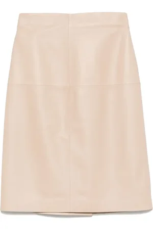 Kiton Leather mini skirt