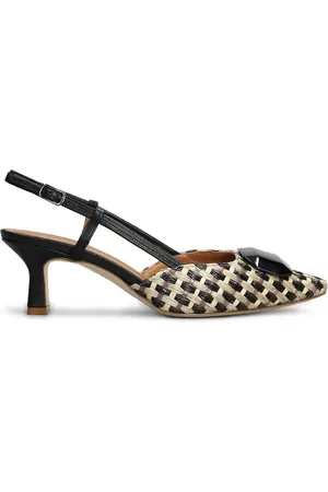Julie Dee 65mm raffia pumps