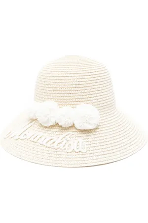 MONNALISA Floral-appliqué hat