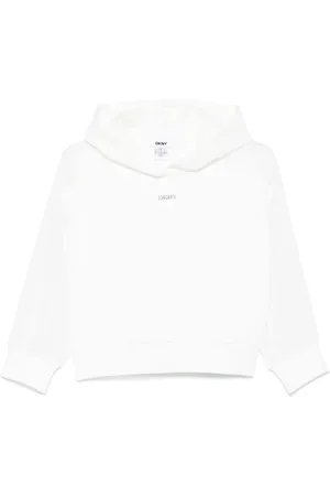DKNY Logo-appliqu?? cropped hoodie