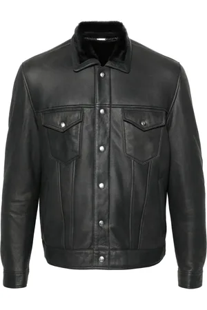 ELEVENTY Seam-detail leather jacket