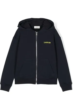 Lanvin Logo-embroidered hooded jacket