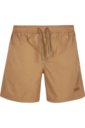 HERNO Logo-embroidered swim shorts
