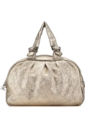 CHANEL 2006-2008 Metallic Calfskin Le Marais Duffle Bag travel bag