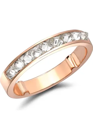 Pragnell 18kt rose gold RockChic half-eternity diamond ring