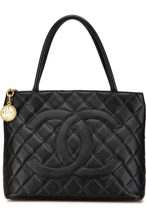 CHANEL 1996-1997 Caviar Medallion tote bag