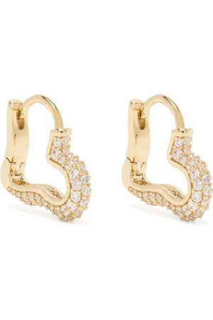 ESHVI Crystals heart earrings