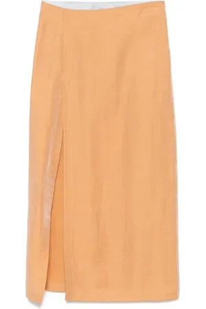 ALYSI Lurex-detailed midi skirt