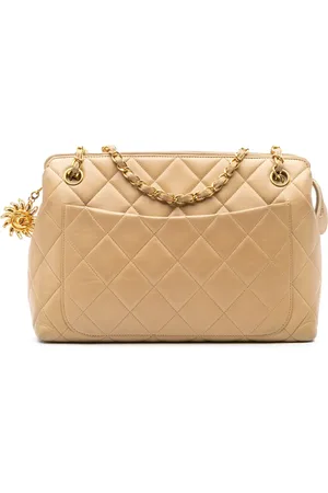 CHANEL 1994-1996 Quilted Lambskin Sun Charm Chain crossbody bag