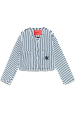 MAX&Co. Kids Striped denim jacket