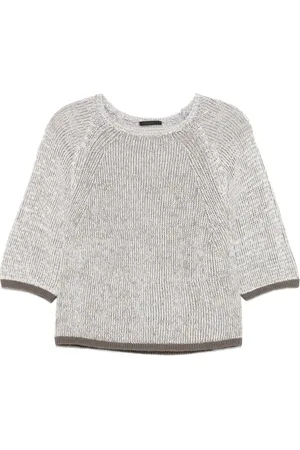 TRANSIT Contrast-trim sweater