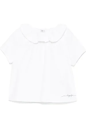 Il gufo Ruffled-trim top