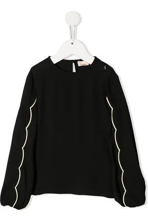 Elisabetta Franchi Scallop-trim knitted jumper