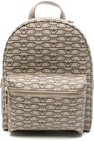 Emporio Armani Mini monogram-print backpack