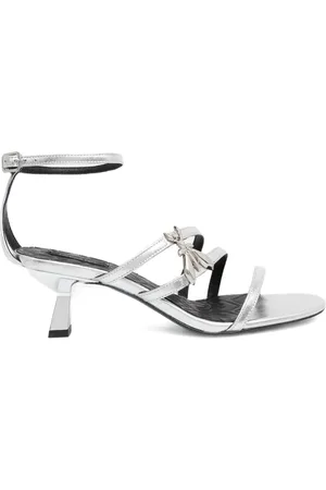 Patrizia Pepe 65mm metallic strappy sandals