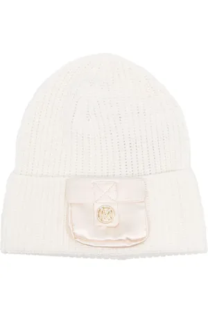 MONNALISA Pouch-detail ribbed beanie