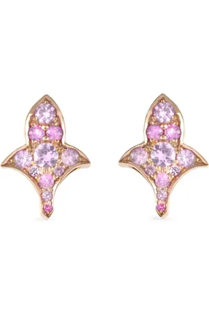 LILY 18K rose gold Czarina sapphire stud earrings