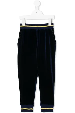 MONNALISA Glitter trim track pants