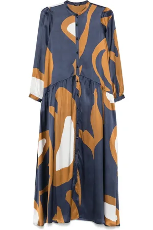 Kiton Abstract-print maxi dress