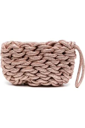 ALIENINA Interwoven cotton clutch