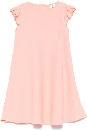 Il gufo Ruffled-detail linen dress