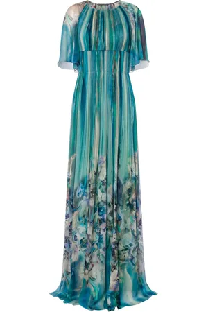 Alberta Ferretti Abstract-print maxi dress