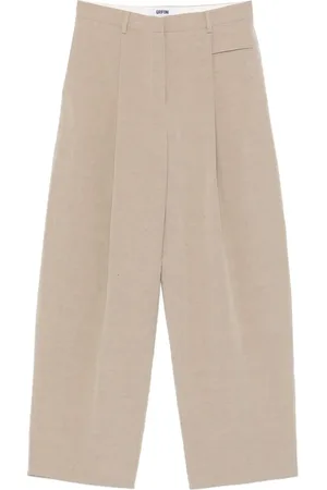 GRIFONI Slub-textured trousers