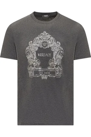 VERSACE Barocco-embroidered T-shirt