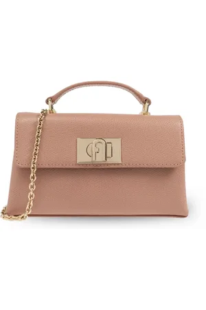 Furla Logo-buckle chain-link tote bag