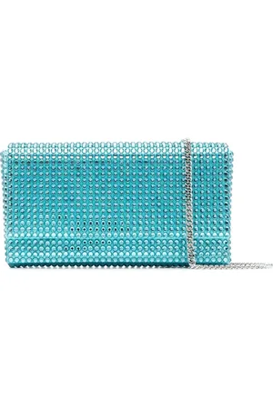 Amina Muaddi Superamina Paloma crystal-embellished clutch bag