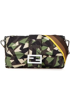 Fendi 2000-2024 Camouflage Nylon Convertible Baguette satchel