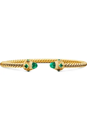 David Yurman 18kt yellow Renaissance Cablespira bracelet (3.5mm)