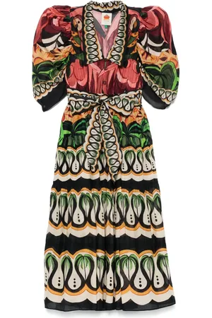 Farm Rio Coconut Tree maxi dress