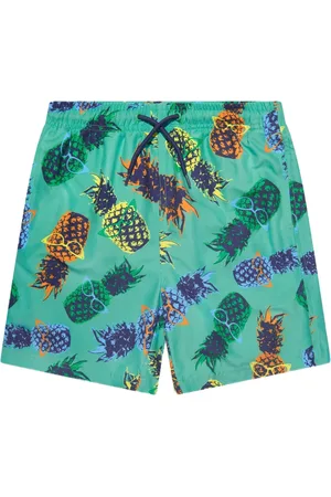 SOLISWIM KIDS Graphic-print swim shorts