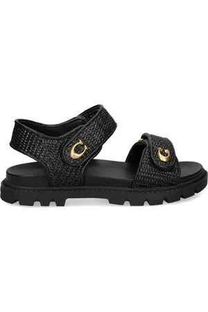 Coach Brynn textured-strap sandals