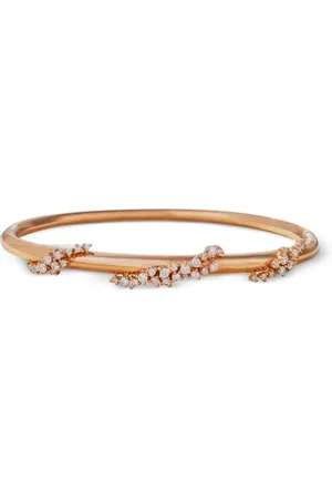 Ananya 18K rose gold Scatter diamond bangle