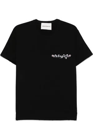 AMARANTO Logo-embroidered T-shirt