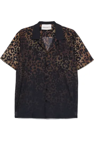 AMARANTO Leopard-print shirt