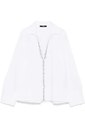 SEVENTY BY SERGIO TEGON Crystal-embellishment blouse