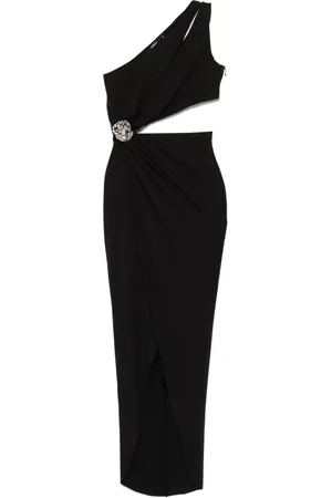 AMEN Crystal-embellishment midi dress