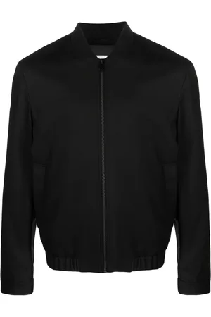 Calvin Klein Band-collar zip-fastening bomber jacket