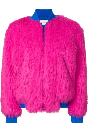 Alberta Ferretti Faux-fur bomber jacket