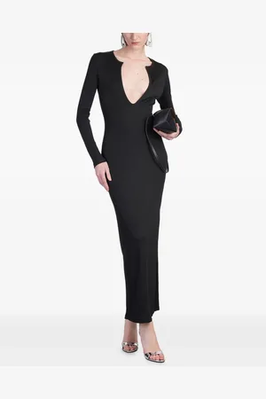 CHRISTOPHER ESBER Concave Long-Sleeve maxi dress