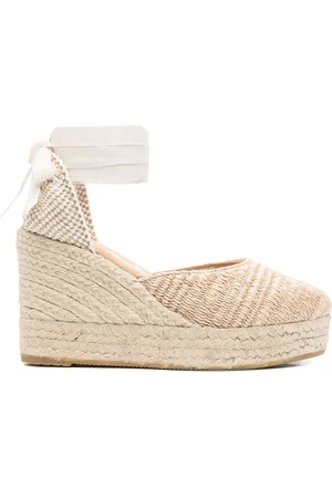 MANEBI 100mm lace-up espadrilles