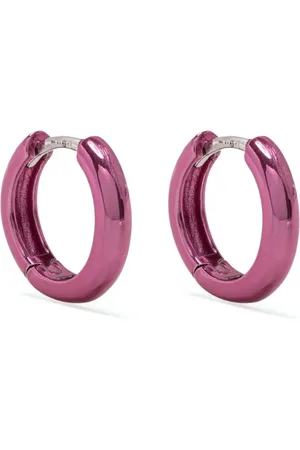ESHVI Electric-tone hoop earrings