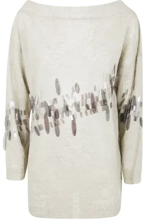 AVIÙ Sequin-embroidered sweater