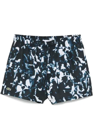 Lacoste Abstract-print swim shorts