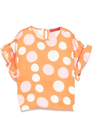 MAX&Co. Kids Polka dot-print blouse