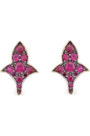 LILY 18K rose gold Czarina ruby stud earrings